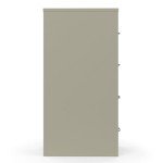 4-Drawer Vertical File Cabinet - Metal Putty