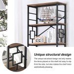 HOMISSUE 84" Industrial Tall Bookshelf with Metal Frame