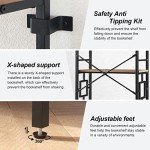 HOMISSUE 84" Industrial Tall Bookshelf with Metal Frame