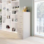 4-Drawer Vertical File Cabinet - Metal Putty