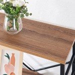 HOMISSUE 84" Industrial Tall Bookshelf with Metal Frame