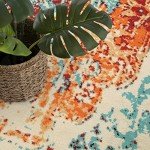 Lahome Bohemian Floral Medallion 5x7 Area Rug