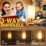 Yarra-Decor Touch Control Bedside Table Lamp with USB