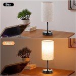 Set of 2 Dimmable Table Lamps for Bedroom