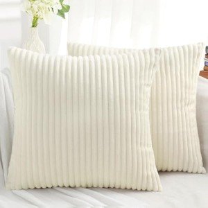 Soft Flannel 18x18 Decorative Throw Pillow Covers