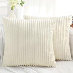 Soft Flannel 18x18 Decorative Throw Pillow Covers