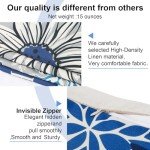 Set of 4 Blue Decorative Throw Pillow Covers
