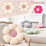 Soft Sage Green Flower Throw Pillow 14.9