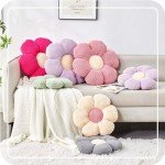 Soft Sage Green Flower Throw Pillow 14.9
