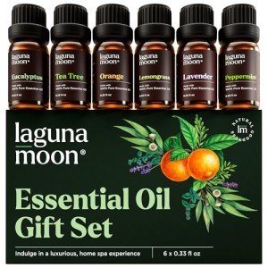 Aromatherapy Essential Oils Set - Top 6 Blends