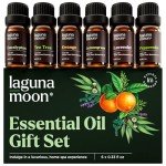 Aromatherapy Essential Oils Set - Top 6 Blends