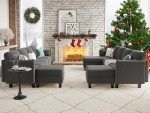 Modern U-Shaped Modular Sofa with Memory Foam