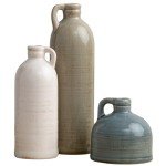 Sullivans Ceramic Jug Vase Set for Farmhouse Decor