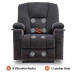 MCombo Electric Recliner Chair with Heat & USB