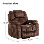 Phoenix Home Large Electric Recliner with Massage