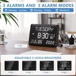 Large Display Digital Wall Clock with Adjustable Brightness