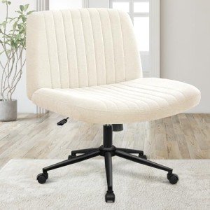 Orange Criss Cross Rolling Office Chair