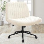Orange Criss Cross Rolling Office Chair