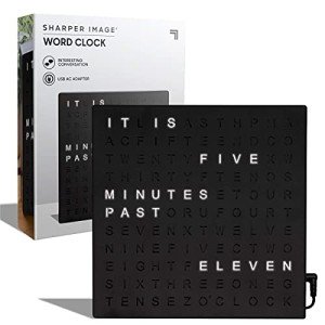 LED Light-Up Word Clock - Modern Wall/Desk Decor