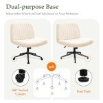 Orange Criss Cross Rolling Office Chair