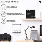 LED Light-Up Word Clock - Modern Wall/Desk Decor