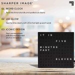 LED Light-Up Word Clock - Modern Wall/Desk Decor