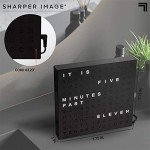 LED Light-Up Word Clock - Modern Wall/Desk Decor