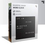 LED Light-Up Word Clock - Modern Wall/Desk Decor