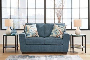 Ashley Cashton Blue Casual Loveseat for Living Room