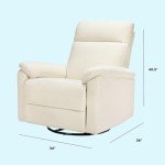 Vanilla DaVinci Suzy Swivel Recliner - Certified