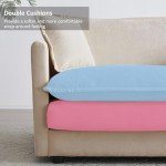 Comfy Deep Seat Sectional Sofa with Ottoman