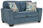 Ashley Cashton Blue Casual Loveseat for Living Room