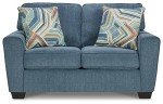 Ashley Cashton Blue Casual Loveseat for Living Room