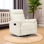Vanilla DaVinci Suzy Swivel Recliner - Certified