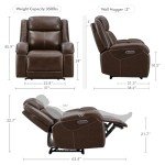 Watson & Whitely Leather Power Recliner Chair