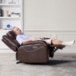 Watson & Whitely Leather Power Recliner Chair