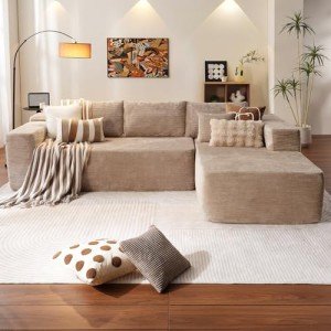 Ovios 104" L-Shaped Cloud Sectional Sofa