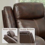 Watson & Whitely Leather Power Recliner Chair
