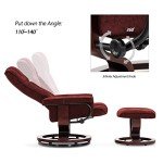 MCombo Swivel Recliner Chair and Ottoman Set