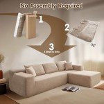 Ovios 104" L-Shaped Cloud Sectional Sofa