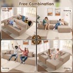 Ovios 104" L-Shaped Cloud Sectional Sofa