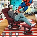 MCombo Swivel Recliner Chair and Ottoman Set