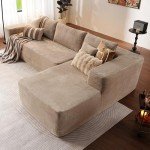 Ovios 104" L-Shaped Cloud Sectional Sofa