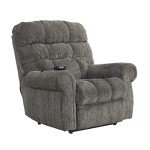 Gray Adjustable Power Lift Recliner for Elderly