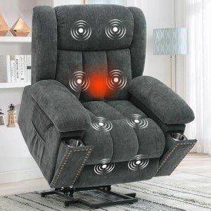 Electric Power Lift Recliner Chair with Heat & Massage