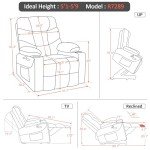 MCombo Power Lift Recliner Chair for Big Seniors