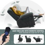 Electric Power Lift Recliner Chair with Heat & Massage