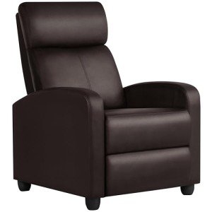 Yaheetech Adjustable Faux Leather Recliner Chair