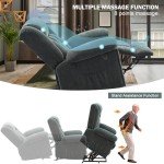 Electric Power Lift Recliner Chair with Heat & Massage