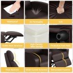 Yaheetech Adjustable Faux Leather Recliner Chair